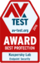 The AV-TEST BEST PROTECTION AWARD 2016 recognizes the exceptional quality of Kaspersky Endpoint Security detection technologies